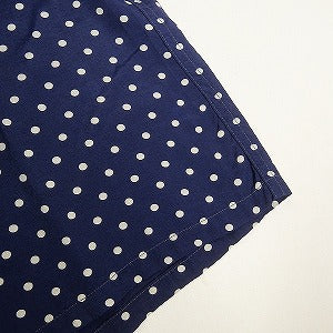 At Last ＆ Co アットラスト/BUTCHER PRODUCTS ブッチャープロダクツ DOT RAYON SHIRT NAVY 長袖シャツ 紺 Size 【XS】 【中古品-非常に良い】 20808013