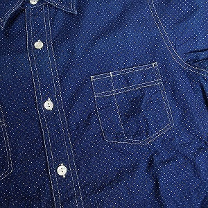 At Last ＆ Co アットラスト/BUTCHER PRODUCTS ブッチャープロダクツ WORK SHIRT CHINSTRAP DOT 長袖シャツ インディゴ Size 【14.5】 【中古品-良い】 20808024