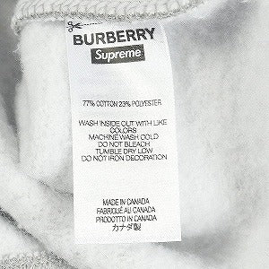 SUPREME シュプリーム ×Burberry 22SS Box Logo Hooded Sweatshirt Heather Grey ボックスロゴパーカー 灰 Size 【XL】 【新古品・未使用品】 20808076