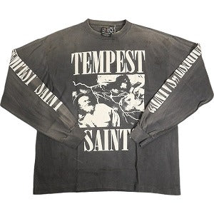 SAINT MICHAEL セント マイケル 24AW LS TEE/TEMPEST / BLACK ロンT 黒 Size 【XXL】 【新古品・未使用品】 20808175