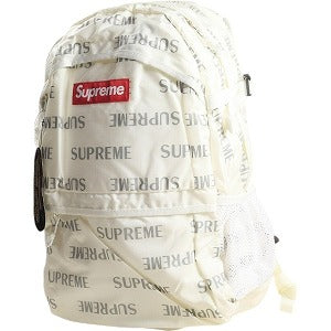 SUPREME シュプリーム 16AW 3M Reflective Repeat Backpack White バックパック 白 Size 【フリー】 【中古品-非常に良い】 20808192