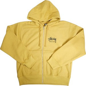 STUSSY ステューシー 24AW STOCK HONG KONG ZIP HOOD CARRY 香港限定ジップパーカー マスタード Size 【L】 【新古品・未使用品】 20808260