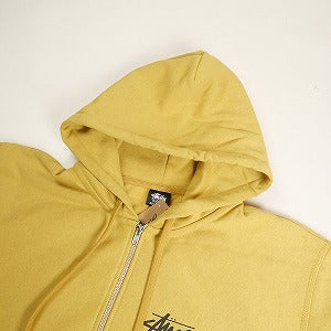 STUSSY ステューシー 24AW STOCK HONG KONG ZIP HOOD CARRY 香港限定ジップパーカー マスタード Size 【L】 【新古品・未使用品】 20808260