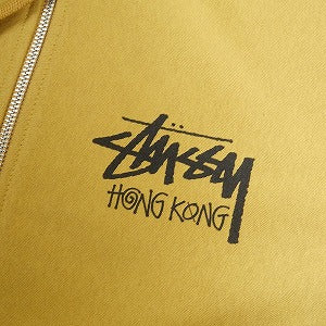 STUSSY ステューシー 24AW STOCK HONG KONG ZIP HOOD CARRY 香港限定ジップパーカー マスタード Size 【L】 【新古品・未使用品】 20808260