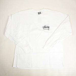 STUSSY ステューシー 24AW STOCK HONG KONG LS TEE WHITE 香港限定ロンT 白 Size 【L】 【新古品・未使用品】 20808271