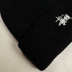 STUSSY ステューシー 24AW BASIC CUFF BEANIE BLACK ビーニー 黒 Size 【フリー】 【新古品・未使用品】 20808284