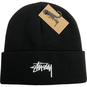 STUSSY ステューシー 24AW STOCK CUFF BEANIE BLACK ビーニー 黒 Size 【フリー】 【新古品・未使用品】 20808286