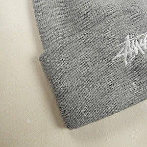 STUSSY ステューシー 24AW STOCK CUFF BEANIE GREY ビーニー 灰 Size 【フリー】 【新古品・未使用品】 20808288