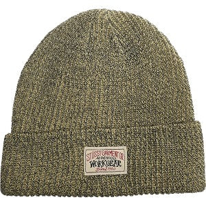 STUSSY ステューシー 24AW CUFF BEANIE REFLECTIVE YARN KHAKI ビーニー カーキ Size 【フリー】 【新古品・未使用品】 20808296