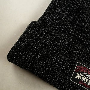 STUSSY ステューシー 24AW CUFF BEANIE REFLECTIVE YARN BLACK ビーニー 黒 Size 【フリー】 【新古品・未使用品】 20808299