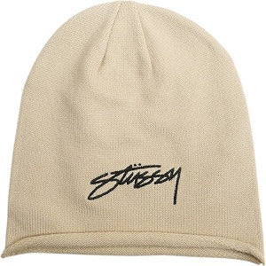 STUSSY ステューシー 24AW SKULLCAP ROLLED EDGE BONE ビーニー ベージュ Size 【フリー】 【新古品・未使用品】 20808303