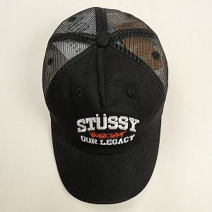 STUSSY ステューシー ×OUR LEGACY WORK SHOP 24AW LOW PROFILE TRUCKER CAP Black メッシュキャップ 黒 Size 【フリー】 【新古品・未使用品】 20808306