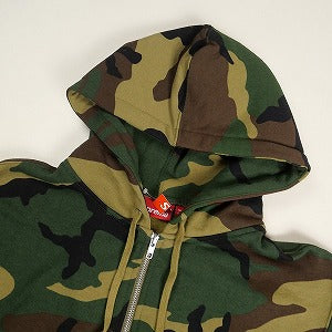 SUPREME シュプリーム 24AW Small Box Zip Up Hooded Sweatshirt Woodland Camo ジップパーカー 緑 Size 【S】 【新古品・未使用品】 20808395