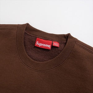 SUPREME シュプリーム 22AW Small Box Crewneck Dark Brown クルーネックスウェット 茶 Size 【L】 【新古品・未使用品】 20808407