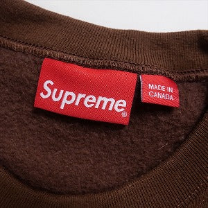 SUPREME シュプリーム 22AW Small Box Crewneck Dark Brown クルーネックスウェット 茶 Size 【L】 【新古品・未使用品】 20808407