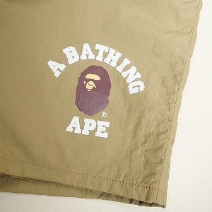 A BATHING APE ア ベイシング エイプ カレッジロゴナイロンショーツ ベージュ Size 【M】 【中古品-良い】 20808420