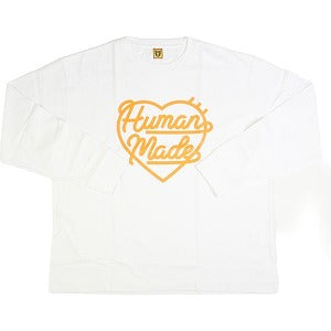 HUMAN MADE ヒューマンメイド 23AW HEART L/S T-SHIRT WHITE ロンT HM25CS046 白 Size 【L】 【新古品・未使用品】 20808431