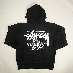 STUSSY ステューシー ×DOVER STREET MARKET 23AW STOCK DSM LONDON ZIP HOODIE BLACK ジップパーカー 黒 Size 【M】 【新古品・未使用品】 20808520