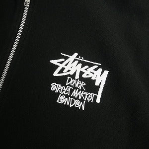 STUSSY ステューシー ×DOVER STREET MARKET 23AW STOCK DSM LONDON ZIP HOODIE BLACK ジップパーカー 黒 Size 【M】 【新古品・未使用品】 20808520