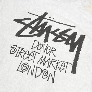 STUSSY ステューシー ×DOVER STREET MARKET 23AW STOCK DSM LONDON ZIP HOODIE ASH GRAY ジップパーカー 灰 Size 【L】 【中古品-ほぼ新品】 20808524