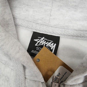 STUSSY ステューシー ×DOVER STREET MARKET 23AW STOCK DSM LONDON ZIP HOODIE ASH GRAY ジップパーカー 灰 Size 【L】 【中古品-ほぼ新品】 20808524