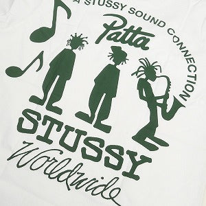 STUSSY ステューシー ×PATTA 24SS SOUND CONNECTION TEE WHITE Tシャツ 白 Size 【M】 【新古品・未使用品】 20808555