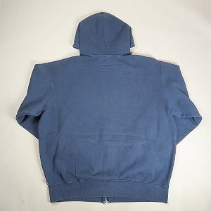 SUPREME シュプリーム 24SS Overdyed Small Box Zip Up Hooded Sweatshirt Dark Slate ジップパーカー 紺 Size 【L】 【新古品・未使用品】 20808589