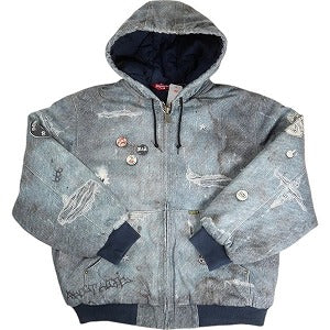 SUPREME シュプリーム 24AW HJR Trompe L'oeil Hooded Work Jacket Indigo ジャケット インディゴ Size 【M】 【新古品・未使用品】 20808646