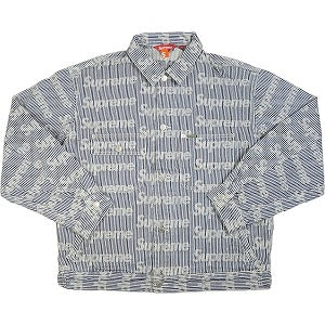 SUPREME シュプリーム 24SS Denim Chore Trucker Jacket Stripe デニムジャケット インディゴ Size 【L】 【新古品・未使用品】 20808651