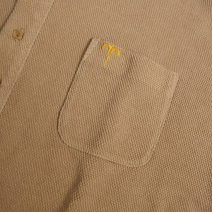 TENDERLOIN テンダーロイン MOSS STITCH POLO KAHKI ポロシャツ カーキ Size 【L】 【中古品-良い】 20808693