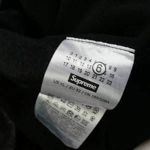 SUPREME シュプリーム ×MM6 Maison Margiela 24SS Foil Box Logo Hooded Sweatshirt Black パーカー 黒 Size 【L】 【新古品・未使用品】 20808752