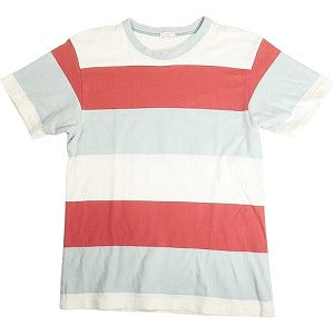 At Last ＆ Co アットラスト/BUTCHER PRODUCTS ブッチャープロダクツ WIDE BORDER TEE S-S Tシャツ 水色 Size 【38】 【中古品-良い】 20808758