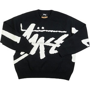 STUSSY ステューシー STOCK SWEATER BLACK ニット 黒 Size 【L】 【新古品・未使用品】 20808767