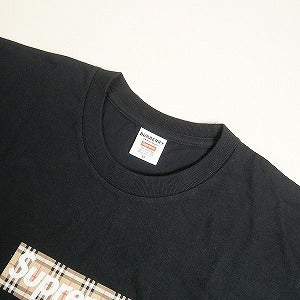 SUPREME シュプリーム ×Burberry 22SS Box Logo Tee Black ボックスロゴTシャツ 黒 Size 【M】 【中古品-非常に良い】 20808800