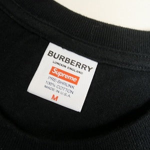 SUPREME シュプリーム ×Burberry 22SS Box Logo Tee Black ボックスロゴTシャツ 黒 Size 【M】 【中古品-非常に良い】 20808800