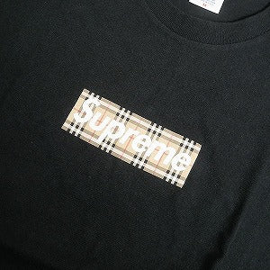 SUPREME シュプリーム ×Burberry 22SS Box Logo Tee Black ボックスロゴTシャツ 黒 Size 【M】 【中古品-非常に良い】 20808800