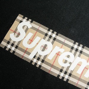 SUPREME シュプリーム ×Burberry 22SS Box Logo Tee Black ボックスロゴTシャツ 黒 Size 【M】 【中古品-非常に良い】 20808800