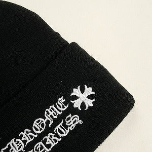 CHROME HEARTS クロム・ハーツ WATCH CAP BLACK/WHITE ビーニー 黒 Size 【フリー】 【新古品・未使用品】 20808848