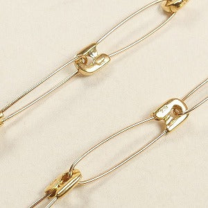 CHROME HEARTS クロム・ハーツ SAFETY PIN NECKLACE L13 GOLD ネックレス 金 Size 【フリー】 【新古品・未使用品】 20808856