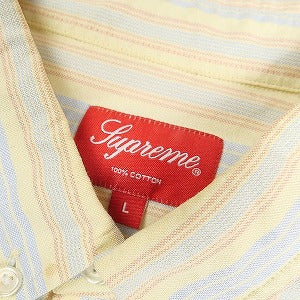 SUPREME シュプリーム 19SS Oxford Shirt Yellow Stripe 長袖シャツ 黄 Size 【L】 【中古品-良い】 20808873