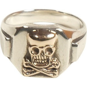 At Last ＆ Co アットラスト/BUTCHER PRODUCTS ブッチャープロダクツ SKULL RING COMBI リング 銀金 Size 【12】 【中古品-良い】 20808961