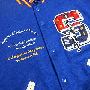 SUPREME シュプリーム ×HYSTERIC GLAMOUR 24AW Varsity Jacket Blue スタジャン 青 Size 【M】 【新古品・未使用品】 20809066