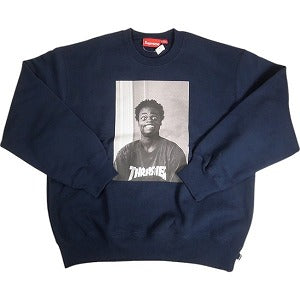 SUPREME シュプリーム ×Thrasher 24AW Crewneck Navy クルーネックスウェット 紺 Size 【M】 【新古品・未使用品】 20809087