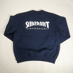 SUPREME シュプリーム ×Thrasher 24AW Crewneck Navy クルーネックスウェット 紺 Size 【M】 【新古品・未使用品】 20809087