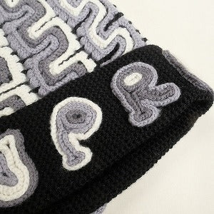 SUPREME シュプリーム 24AW Yarn Applique Beanie Black ビーニー 黒 Size 【フリー】 【新古品・未使用品】 20809092