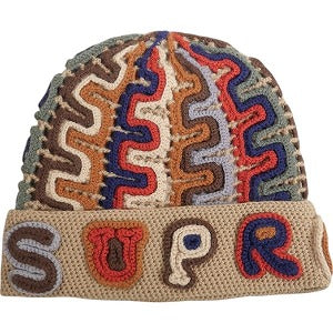 SUPREME シュプリーム 24AW Yarn Applique Beanie Tan ビーニー タン Size 【フリー】 【新古品・未使用品】 20809100