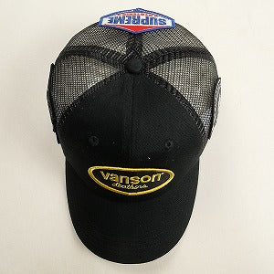 SUPREME シュプリーム ×HYSTERIC GLAMOUR×VANSON 24AW Leathers Mesh Back 6-Panel Black メッシュキャップ 黒 Size 【フリー】 【新古品・未使用品】 20809102