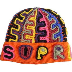 SUPREME シュプリーム 24AW Yarn Applique Beanie Dark Orange ビーニー オレンジ Size 【フリー】 【新古品・未使用品】 20809110