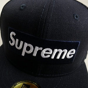 SUPREME シュプリーム 20AW World Famous Box Logo New Era Navy キャップ 紺 Size 【7　1/2(L)】 【中古品-良い】 20809111