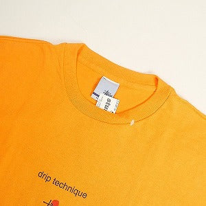 STUSSY ステューシー 90S Drip Technique Tee Orange Tシャツ オレンジ Size 【L】 【新古品・未使用品】 20809158